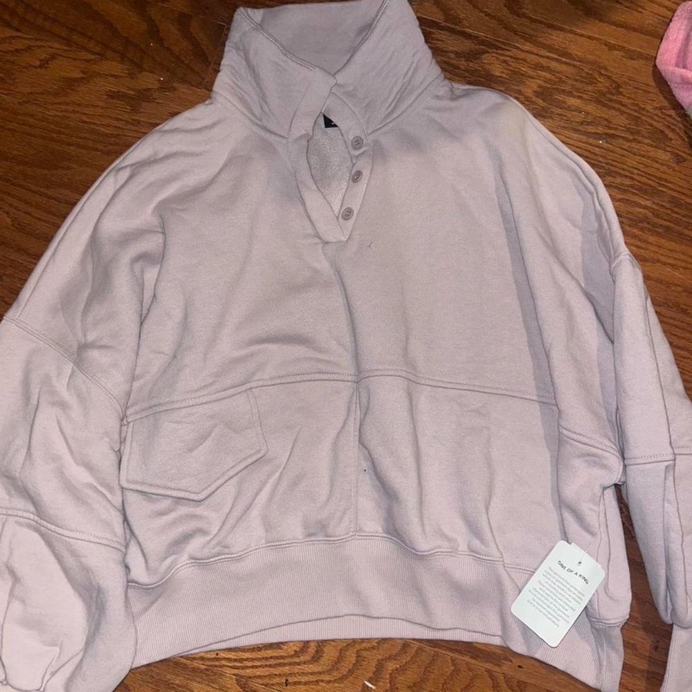Pacsun quarter button sweatshirt